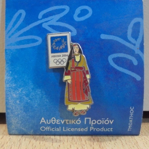 Olympic Pin Athens 2004 authentic, Costume of Chalkidiki