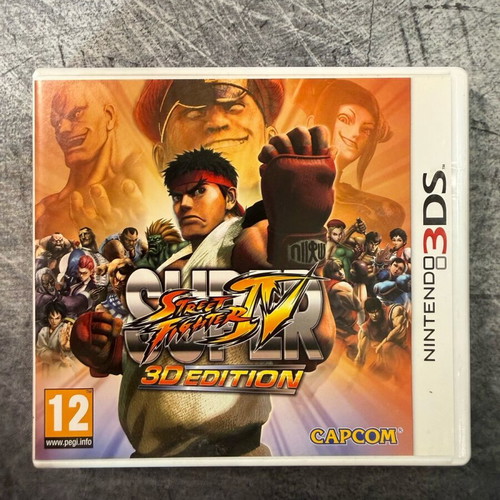 Nintendo 3DS Super Street Fighter 3D Edition original case used without game