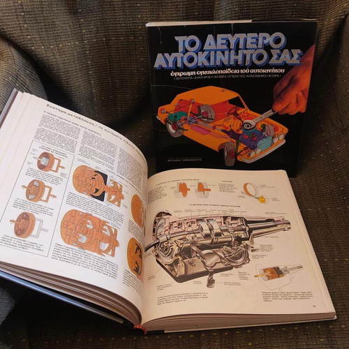 To Deftero Aftokinito Sas collectible book used, 1981 edition