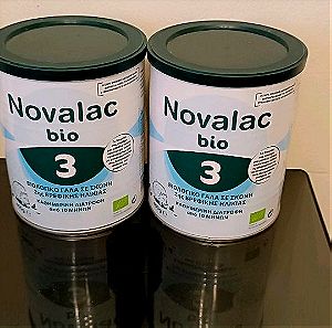 Βρεφικό γάλα Novalac bio 3 δύο κουτιά