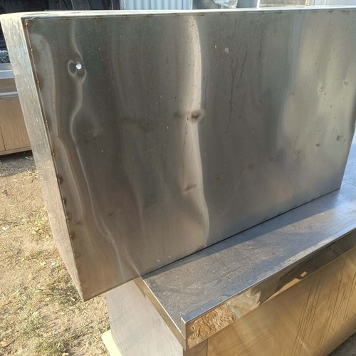 Professional stainless steel glass cabinet with sliding plexiglass doors