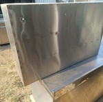 Professional stainless steel glass cabinet with sliding plexiglass doors