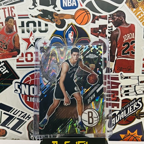 Egor Demin RC Go Time Raywave Topps Chrome NBA card like new