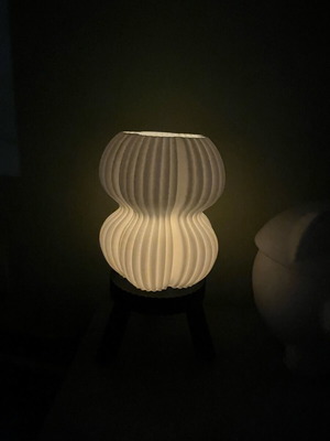 2bouble lamp with 3D printed base without wiring new