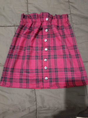 Vintage skirt Pull & Bear like new, black and red, size S