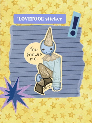 Lovefool Handmade Sticker new