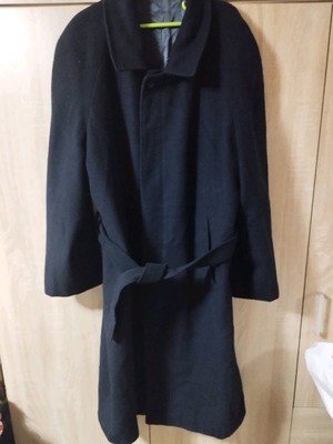 Men's wool coat XL like new, dark blue