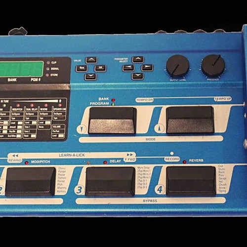 Digitech RP7 guitar multi-effects pedal like new, valve