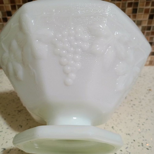 Opaline fruit bowl vintage, large, used