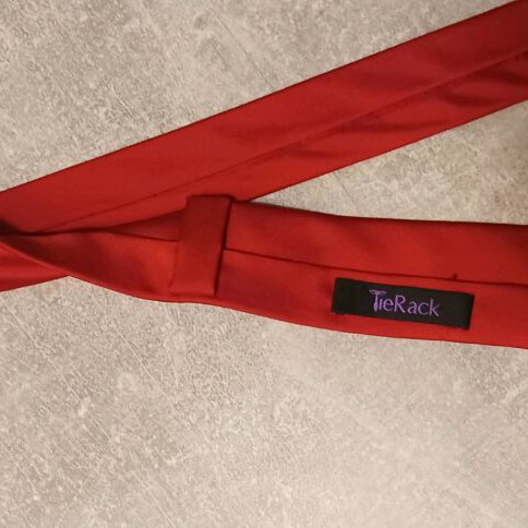 Red slim tie like new