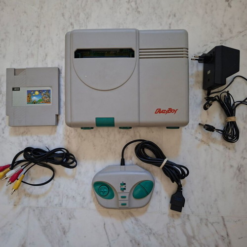 CrazyBoy Retro Console Famiclone 90s with Cartridge and Cables