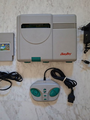 CrazyBoy Retro Console Famiclone 90s with Cartridge and Cables