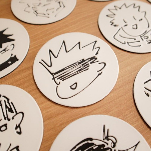 Jujutsu Kaisen coasters 10 pieces new with 3D printed PLA+