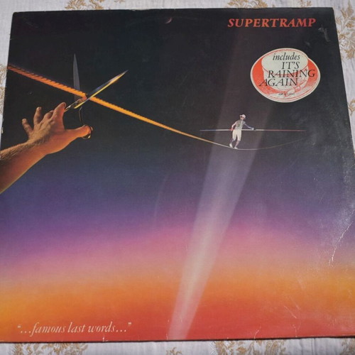 Supertramp "...Famous Last Words..." 1982 LP, rock, like new condition