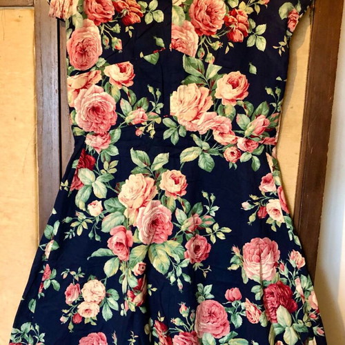Summer dress like new, blue multicolor, sizes S and M