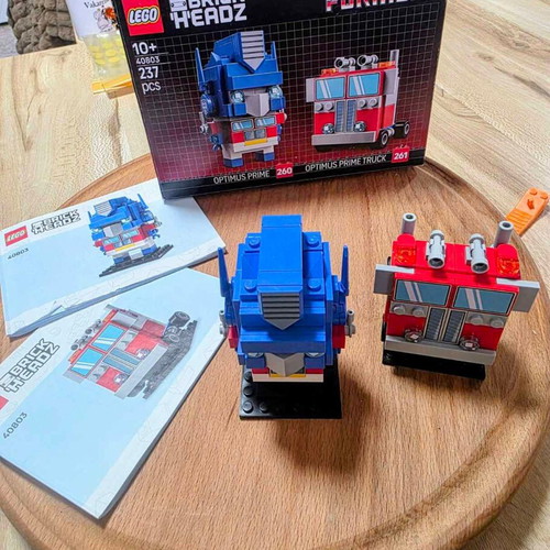 LEGO BrickHeadz Transformers Optimus Prime Robot and Vehicle used