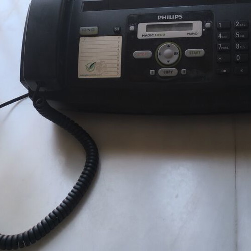 Philips fax phone used, fully functional, black wired