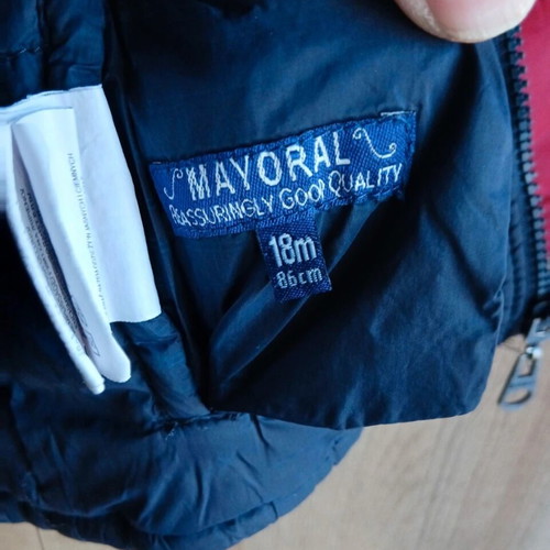 Mayoral reversible baby jacket like new, size 18M
