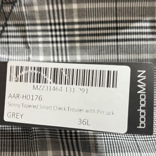 Suit pant grey checked
