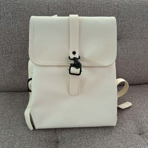 Rains backpack like new, white