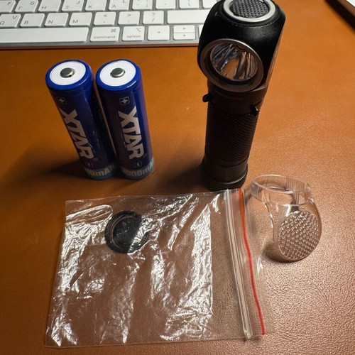 Nitecore HC30 headlamp like new with accessories and 2 x-star 3000mAh batteries
