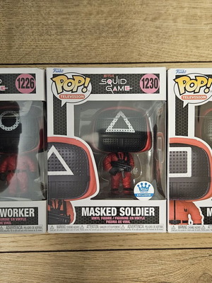 Squid Games Funko Pop bundle of three like new