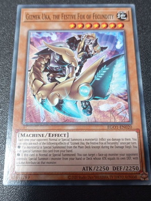 Κάρτα Gizmek Uka, the Festive Fox of Fecundity μεταχειρισμένη από Yu-Gi-Oh!