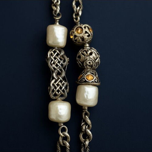 German Christian cross with Last Supper ornaments used