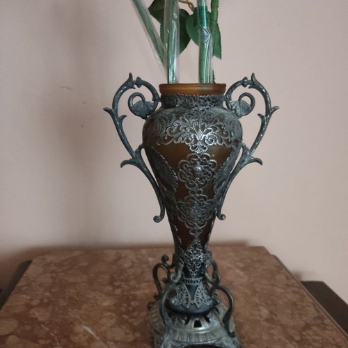 Vase used, height 25cm
