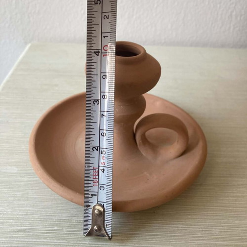 Handmade ceramic candlestick