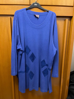 Blue blouse large size used XXXL