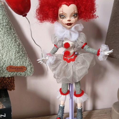 Monster High Pennywise doll handmade, collectible, not for play