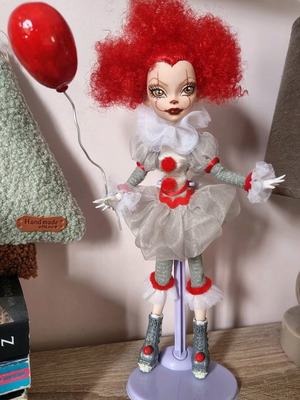 Monster High Pennywise doll handmade, collectible, not for play
