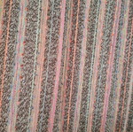 Multicolored scarf used with metallic threads