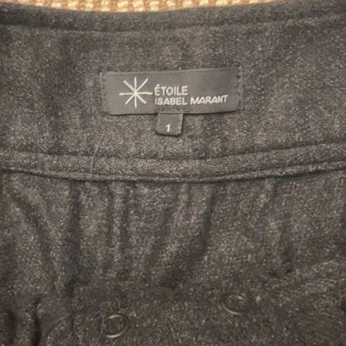 Isabel Marant Étoile wool mini skirt like new, size Small, gray