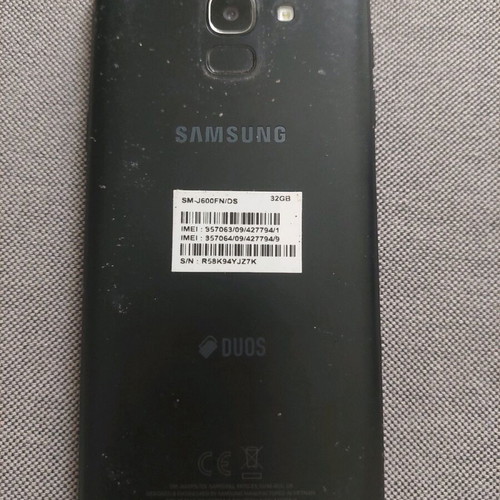 Samsung J6 32GB Dual Sim smartphone used, black