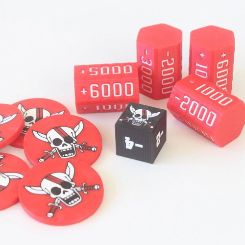 One Piece Shanks Inspired Edition Dice and Tokens Set made to order