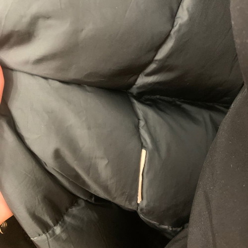 Sisley long down jacket like new, black, size S