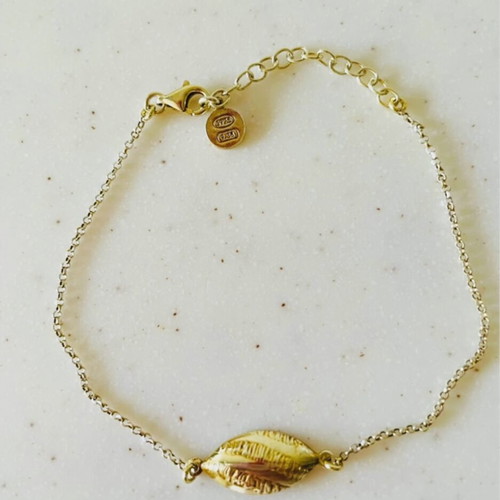 Oxette silver bracelet 925 gold plated used, 16-19cm