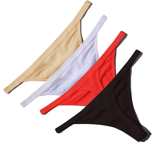Sexy women's thongs pack of 3 in 4 colors, new