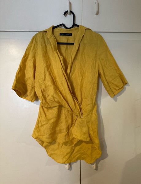 Zara 100% Linen Summer Blouse-Shirt