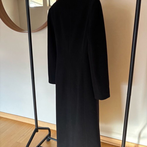 Long coat Moda per Due S worn slightly, black