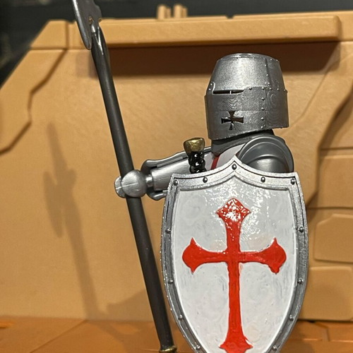 Playmobil Templar Heavy Infantry Knight custom made, brand new
