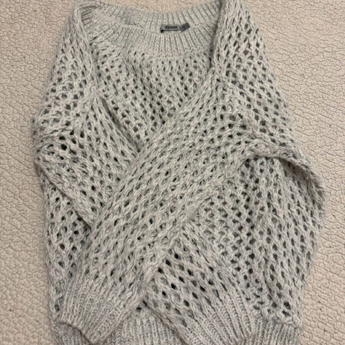 Stradivarius knitted sweater gray like new