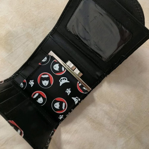 Emily the Strange wallet used, vintage small black red white
