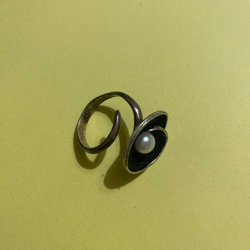 Pendant and ring set like new, adjustable ring