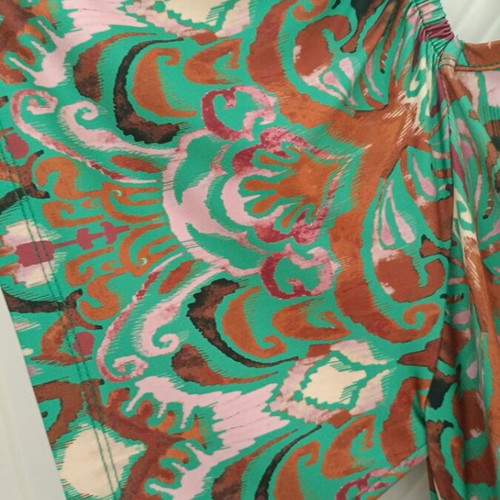 Wrap dress maxi with colorful print, size XXL