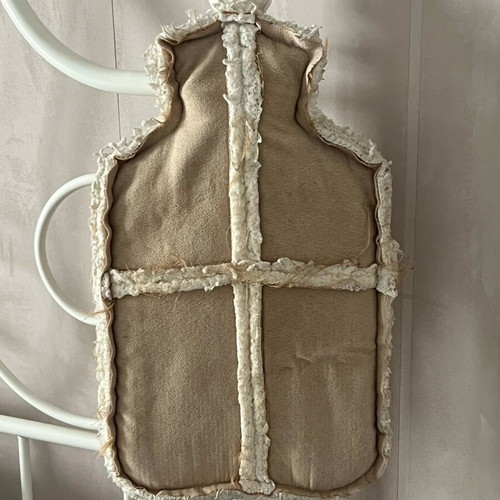 Primark hot water bottle used with fabric cover