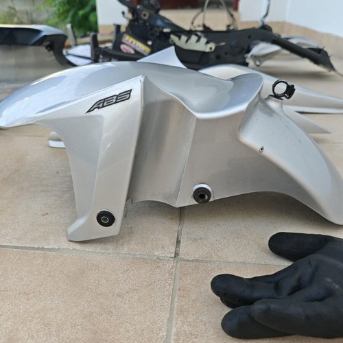 Fazer S2 ABS 600 front mudguard fairing silver 4S82151100P0