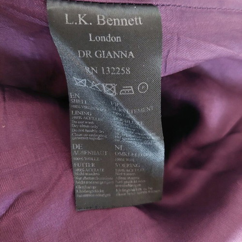 L.K.Bennett London grey wool dress small size like new